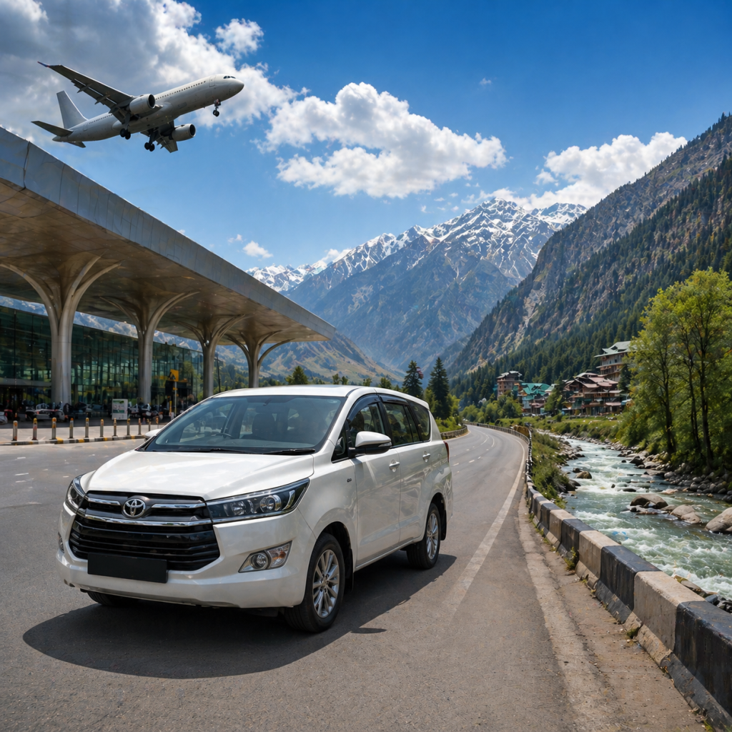 Delhi Airport To Manali Cabs